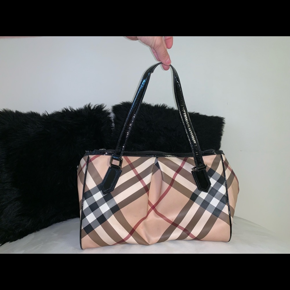 Burberry Beige Black Supernova Check Canvas Large - Picture 7 of 10